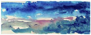 Watercolor on Paper Towel 1964